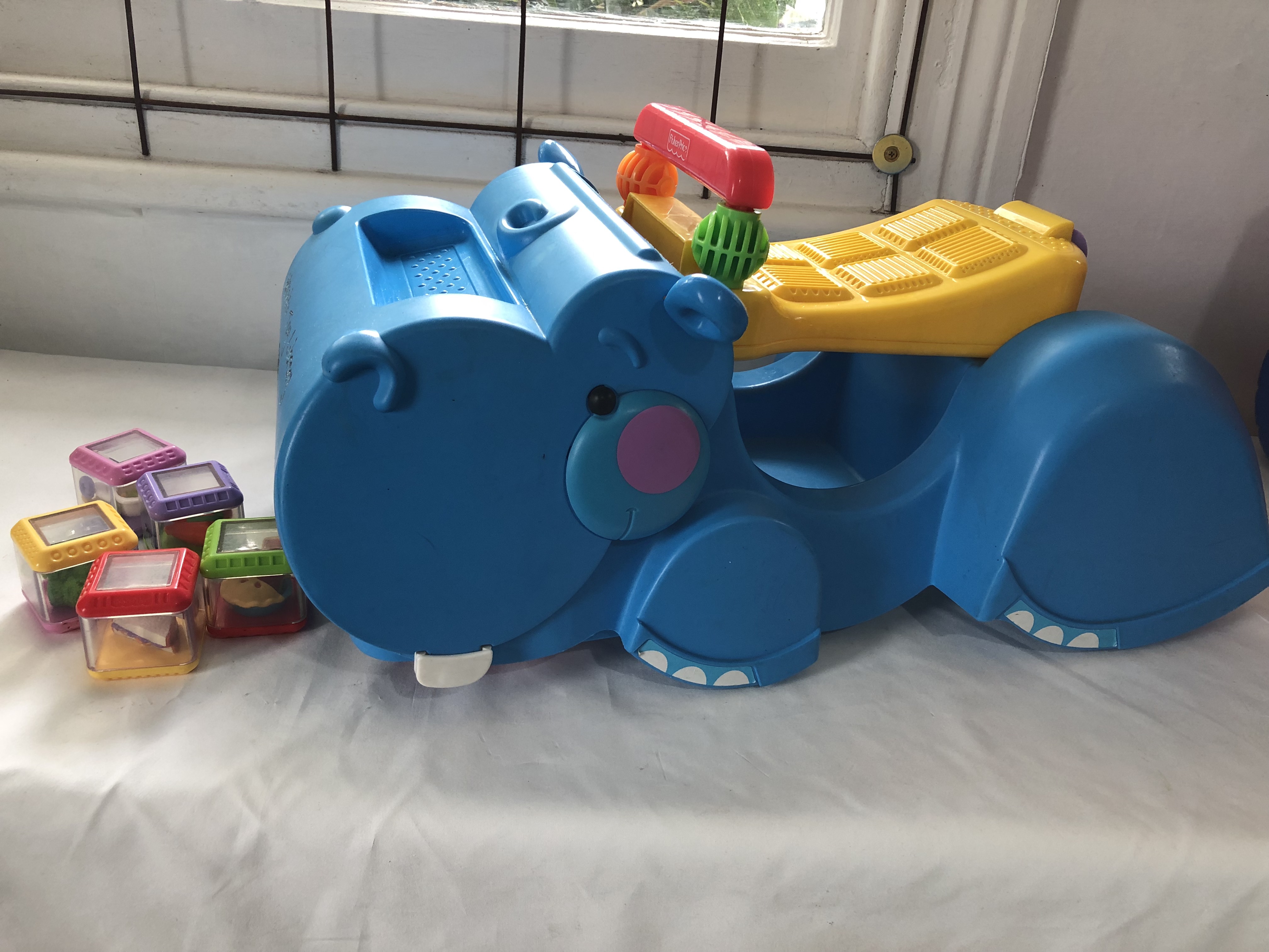 Hungry hippo cheap ride on toy