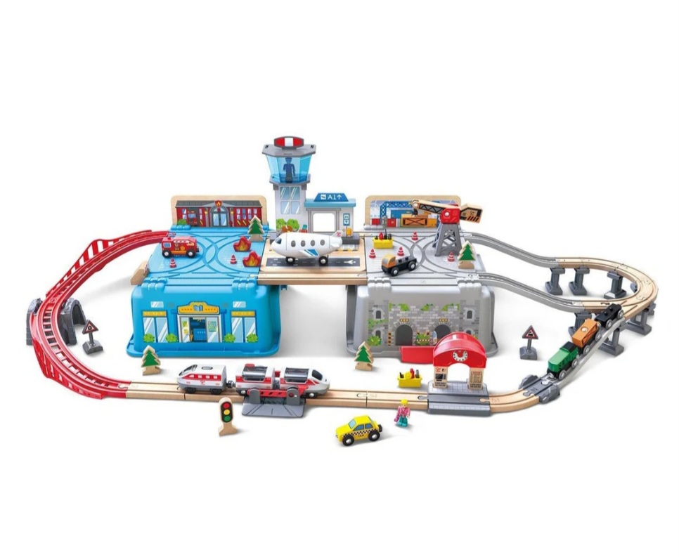 Hape Super Cityscape Transport Bucket Set